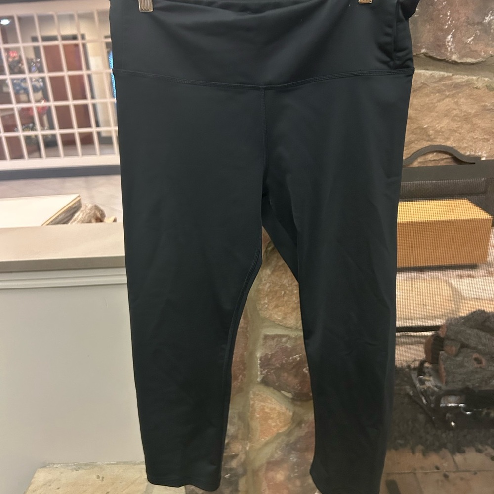 Kids Black Leggings Large great shape!!
